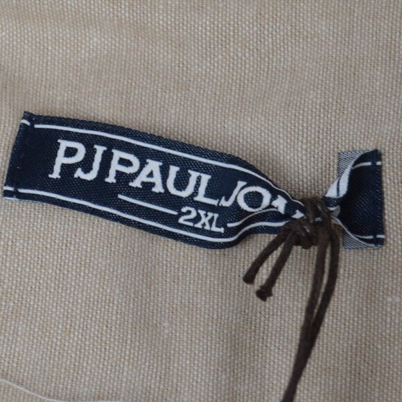 Paul Jones Cotton Linen Blend Long Sleeve Button Down Shirt Mens XXL 2XL NWT - Picture 4 of 12